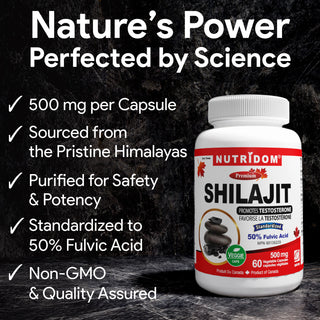 Nutridom Shilajit 500mg 60 Vcaps