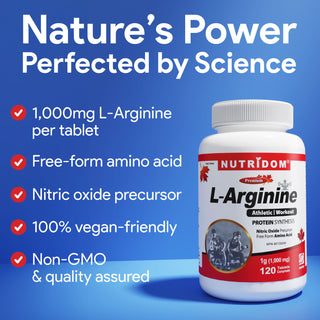Nutridom L-Arginine 1000mg 120 Tablets