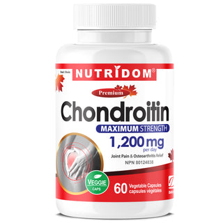 Nutridom Chondroitin 600mg 60 Vegetable Capsules (Maximum Strength)