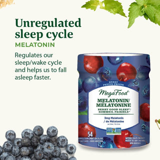 MegaFood Melatonin Berry Good Sleep Gummy 54ct