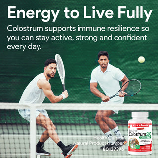 Nutridom Bovine Colostrum500 (Grass-Fed) 500mg 60 Vegetable Capsules (Immune Support)