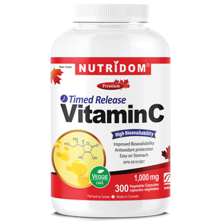 Nutridom Vitamin C, 1000mg, Timed Release, 300 Vegetable Capsules
