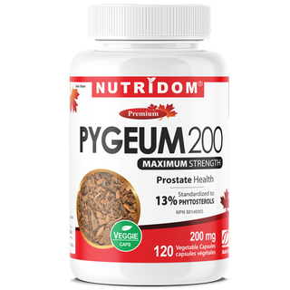 Nutridom Pygeum 200mg 120 Vegetable Capsules (Prostate Health / Maximun Strength)