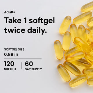 Nutridom Atlantic Cod Liver Oil (with EPA, DHA, Vitamins A & D), 1000mg, 120 Softgels