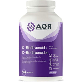 AOR C + Bioflavonoids 925mg 200 Capsules - CAFORIA.CA