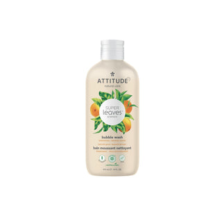 Attitude Super Leaves Energizing Bubble Wash - Orange Leaves 473ml - CAFORIA.CA