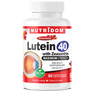 Nutridom Lutein with Zeaxanthin, 40mg + 5mg, 60 Vegetable Capsules