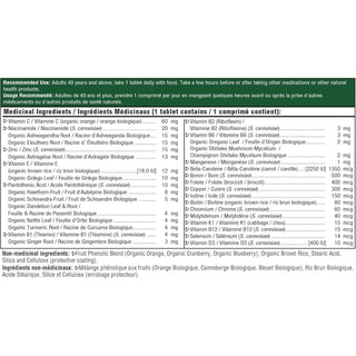 MegaFood Men Over 40 One Daily 90 Tablets