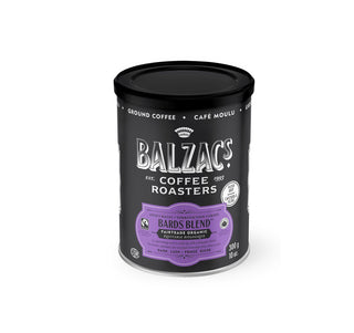 Balzac's Coffee Roasters - Bards Blend Stout Roast Fairtrade Organic Ground Coffee 300g - CAFORIA.CA