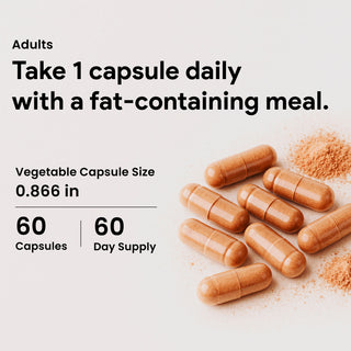 Nutridom Lutein with Zeaxanthin, 40mg + 5mg, 60 Vegetable Capsules