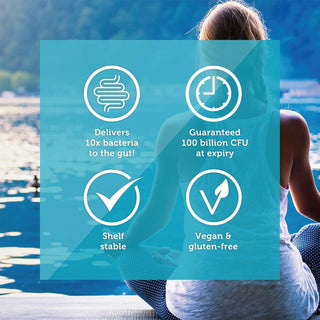 Genuine Health, Advanced Gut Health Probiotic 100 Billion CFU High Potency, 20 Vegan Capsules