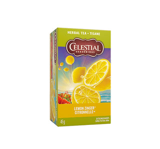 Celestial Seasoning Herbal Tea - Lemon Zinger 45g (20 Tea Bags) - CAFORIA.CA