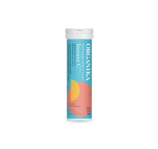 Organika Instant C Effervescent - Peach Mango 1 tube  (10tabs) : Expiry Date 2026-04-01