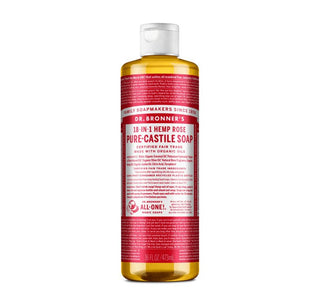 Dr. Bronner's Pure Castile Liquid Soap Rose 473ml - CAFORIA.CA