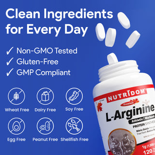 Nutridom L-Arginine 1000mg 120 Tablets