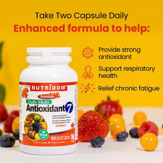 Nutridom Multi - Antioxidant 7, 60 Veggie Capsules - CAFORIA.CA