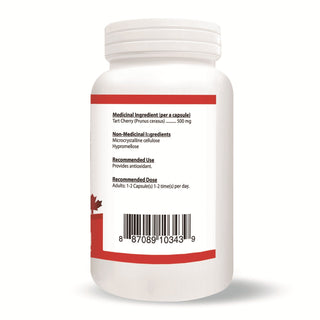 Nutridom Tart Cherry, Montmorency Whole Fruit Extract, 500 mg, 120 Veggie Capsules - 6 PACK - CAFORIA.CA