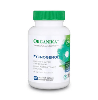 Organika Pycnogenol 50mg Veggi 100 Capsules - CAFORIA.CA