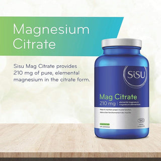 Sisu Mag Citrate 210 mg 90 Tablets - CAFORIA.CA