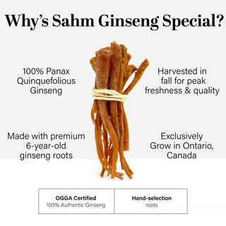 Sahm Canadian Dried Red Ginseng Baby Root 100 g (3.5 oz)