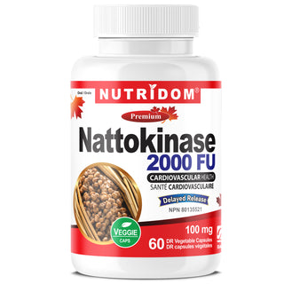 뉴트리돔 나토키나제 2000FU 100mg 60정 식물성 캡슐 (*지연 방출) 
