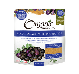 Organic Traditions Maca for Men with Probiotics 150g