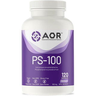 AOR PS-100 100mg 120 Capsules (Phosphatidylserine)