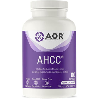 AOR AHCC 500mg 60 Capsules - Shiitake Mushrooms Mycelia Extract