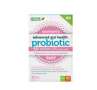 Genuine Health Probiotic for Women, (30 Count), 50 Billion CFU, Natural daily digestive, immune, stress support, and vaginal pH balance