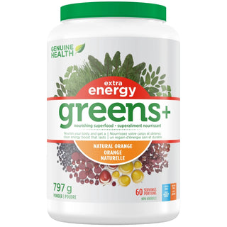 Genuine Health Greens + Extra Energy Natural Orange 797g