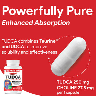 Nutridom Tudca with Choline 250mg 60 Vcaps