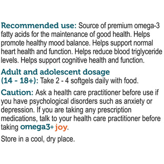 Genuine Health Omega3 + Joy(Mood enhancing) 120 Softgels