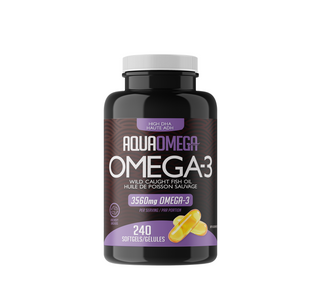 AquaOmega Fish Oil High DHA Omega-3 240 Softgels