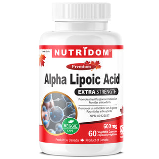 Nutridom Alpha Lipoic Acid 600mg 60Vcaps