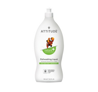 Attitude  Dishwashing Liquid - Green apple & Basil 700ml