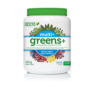 Genuine Health Greens + Multi Plus Vanilla Powder 513g