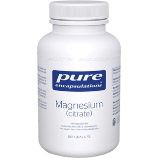 Pure Encapsulations Magnesium Citrate 180 Veggie Capsules