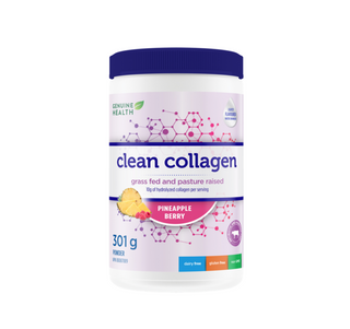 Genuine Health Clean Collagen Bovine Collagen - Pineapple Berry 301g