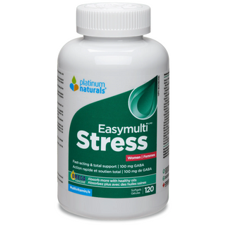 Platinum Naturals Easymulti Stress Women 120 Softgels : Expiry Date 2025-03-31