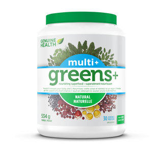 Genuine Health Greens + Multi Plus Powder 534g (natural)