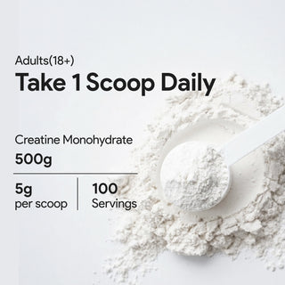 Nutridom Creatine Monohydrate Powder 500g (Micronized, 100 Servings Portions)