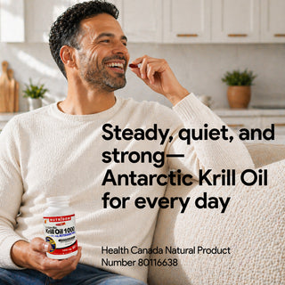 Nutridom Antarctic Krill Oil 1000 (with EPA, DHA, Astaxanthin), 1000mg, 60 Softgels