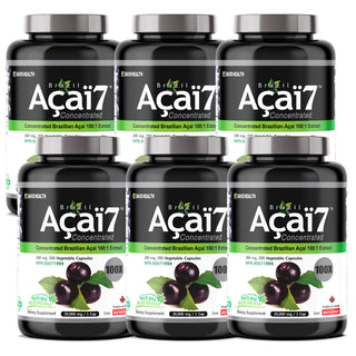 Brazil Acai 7 100x 200mg 200 Vcaps - 6 PACK