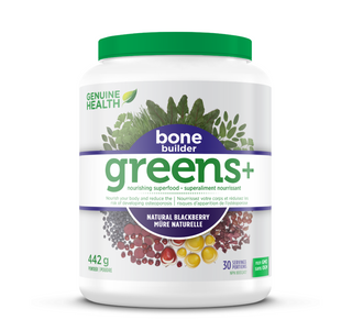 Genuine Health Greens + Bone Builder Blackberry Powder 442g