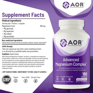 AOR Advanced Magnesium Complex 200mg 180 Capsules