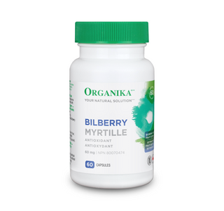 Organika Bilberry Extract 60mg 60 Capsules