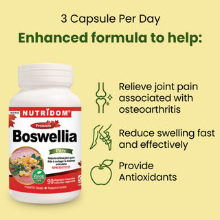 Nutridom Boswellia Serrata，40% 乳香酸，90 粒素食胶囊