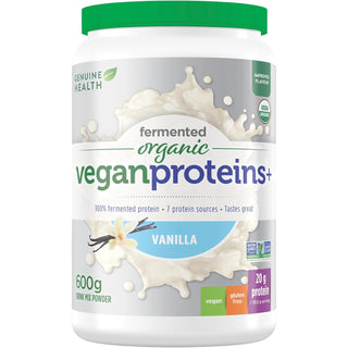 Genuine Health Fermented Organic Vegan Proteins + Vanilla 600g