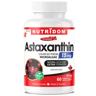 Nutridom Astaxanthin, 15mg, 60 Vegetable Capsules