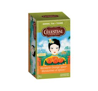 Celestial Seasoning Herbal Tea - Mandarin Orange Spice  54g (20 Tea Bags)